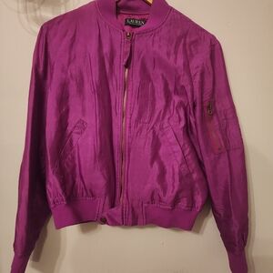 Ralph Lauren Vibrant Purple Bomber Jacket